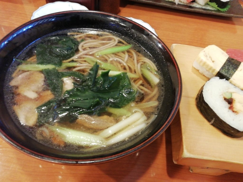 亀八寿司　かも南ばんそばセット